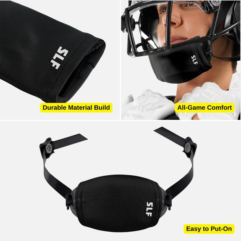 SLEEFS Football Chin Strap Cover - One Size Fits All Cushion - Shield Compatible with Virtually All Helmets - Adult and Youth - Image 4
